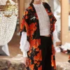 Acer Black Midi Kimono