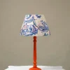 Ancient Columns Blue 14" Tapered Lampshade