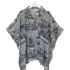 Ancient Columns Charcoal Tunic Top