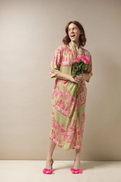 Ancient Columns Olive Rachel Dress