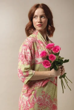Ancient Columns Olive Rachel Dress