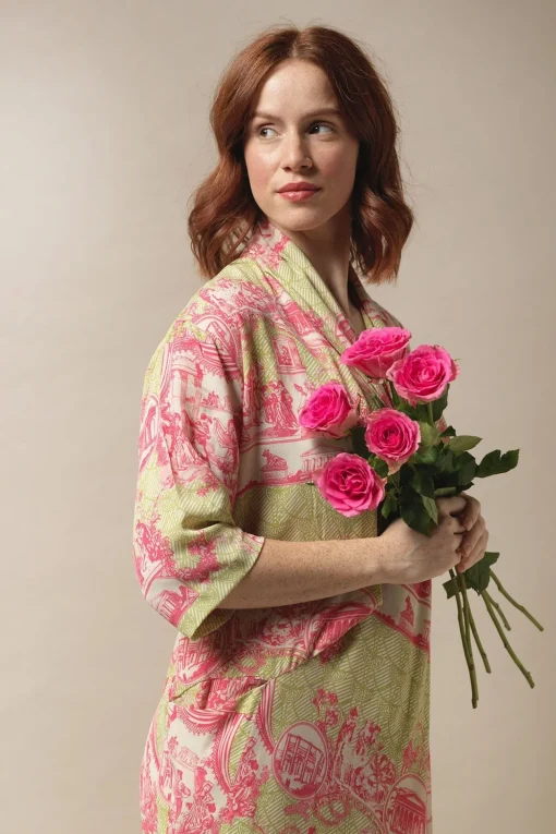 Ancient Columns Olive Rachel Dress