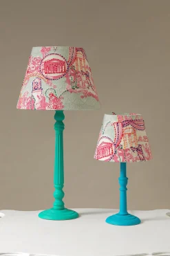 Ancient Columns Pink 12" Tapered Lampshade