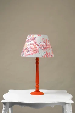 Ancient Columns Pink 14" Tapered Lampshade