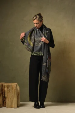 Bird Ink Wool Scarf