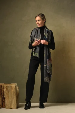 Bird Ink Wool Scarf