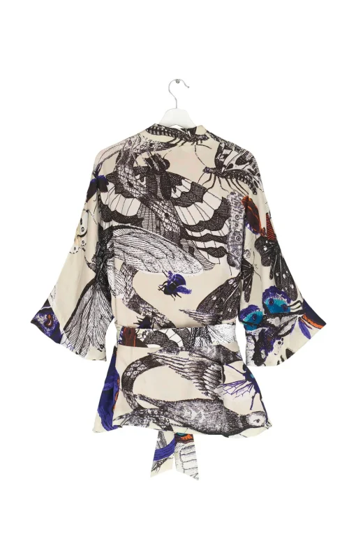 Butterflies Cobalt Wrap Jacket