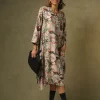 Chinoiserie Pink Asymmetric Dress