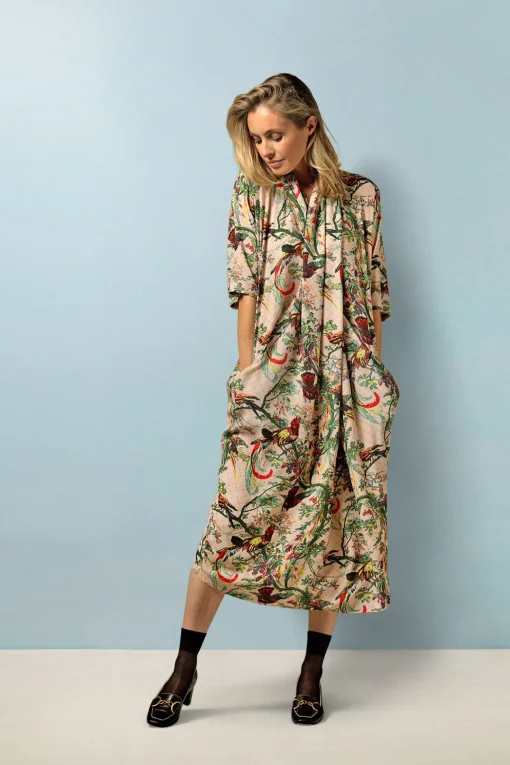 Chinoiserie Pink Rachel Dress
