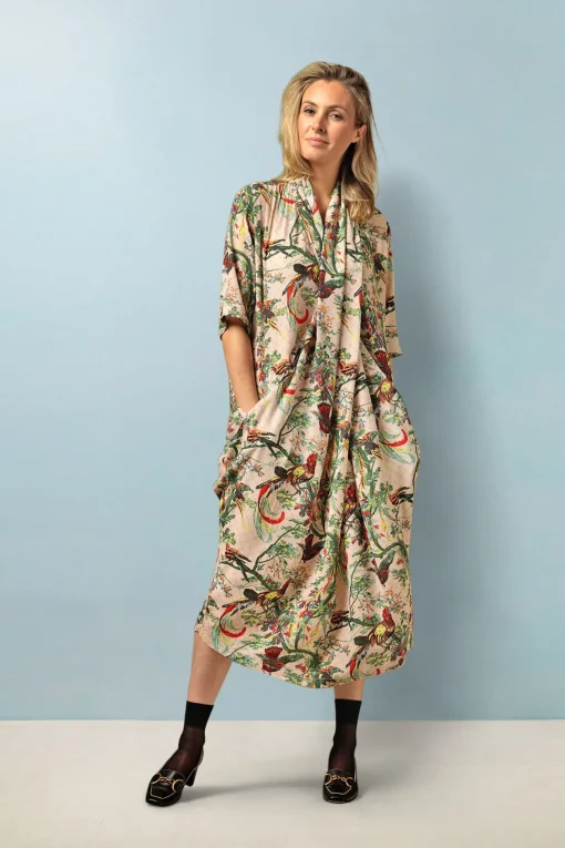 Chinoiserie Pink Rachel Dress