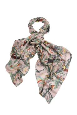 Chinoiserie Pink Scarf