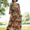Country Toile Berry Abbi Dress
