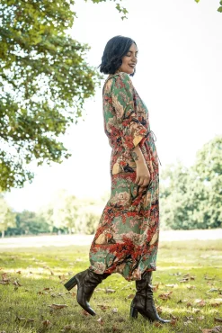 Country Toile Berry Abbi Dress