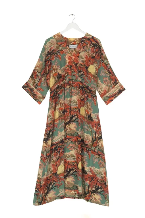 Country Toile Berry Abbi Dress