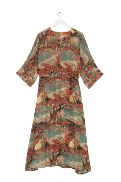 Country Toile Berry Abbi Dress