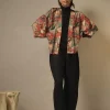 Country Toile Berry Kimono