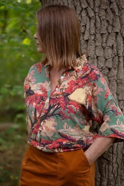 Country Toile Berry Pippa Top