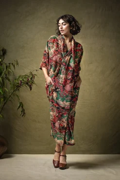 Country Toile Berry Rachel Dress