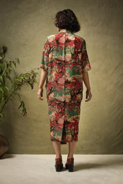Country Toile Berry Rachel Dress
