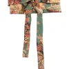 Country Toile Obi Belt