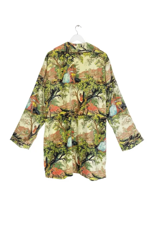 Country Toile Velvet Boyfriend Jacket