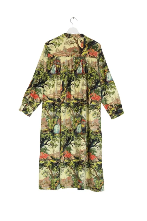 Country Toile Velvet Duster Coat