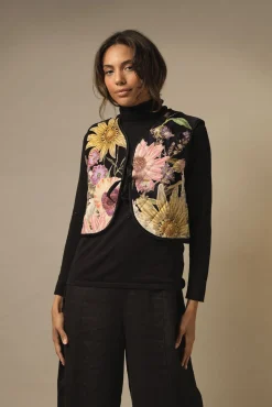 Daisy Black Gilet