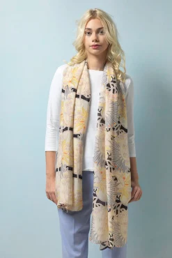 Deco Daisy Mauve Scarf