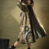 Dhurrie Taupe Velvet Duster Coat