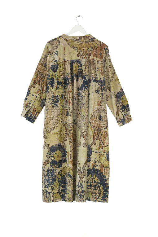 Dhurrie Taupe Velvet Duster Coat