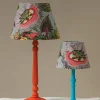 Eccentric Blooms Putty 12" Tapered Lampshade