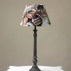 Eccentric Blooms Putty 14" Tapered Lampshade