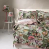 Eccentric Blooms Putty Bedspread