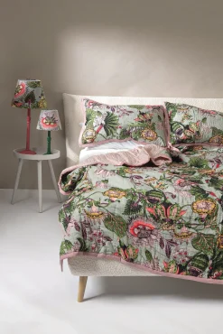 Eccentric Blooms Putty Bedspread