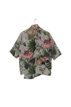 Eccentric Blooms Putty Rachel Top