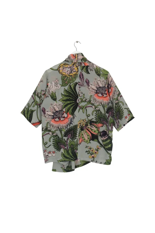Eccentric Blooms Putty Rachel Top