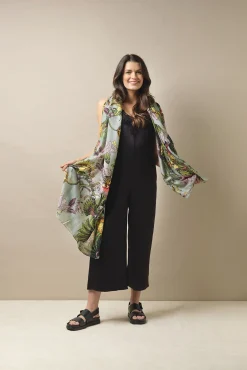 Eccentric Blooms Putty Scarf