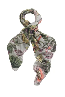 Eccentric Blooms Putty Scarf