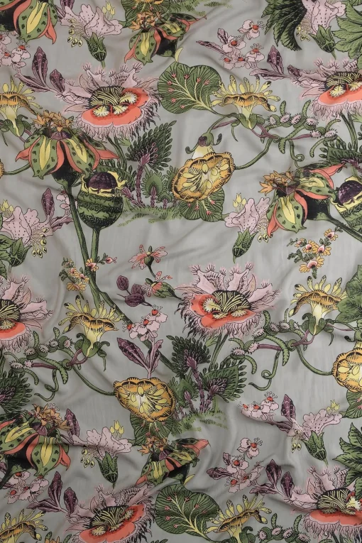 Eccentric Blooms Putty Scarf