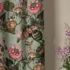Eccentric Bloooms Putty Linen Panel