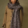 Floral Paisley Blue Scarf
