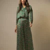 Floral Paisley Green Darcy Shirt