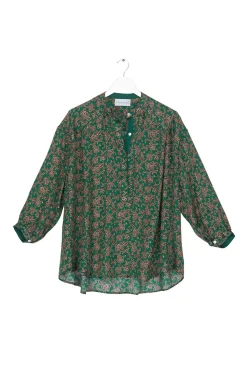 Floral Paisley Green Darcy Shirt