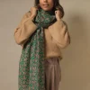 Floral Paisley Green Scarf
