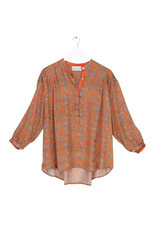 Floral Paisley Orange Darcy Shirt