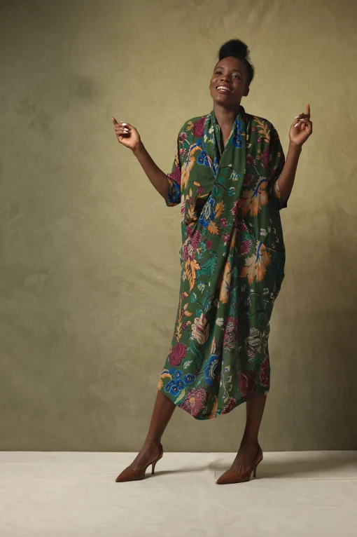 Flower Vase Green Rachel Dress