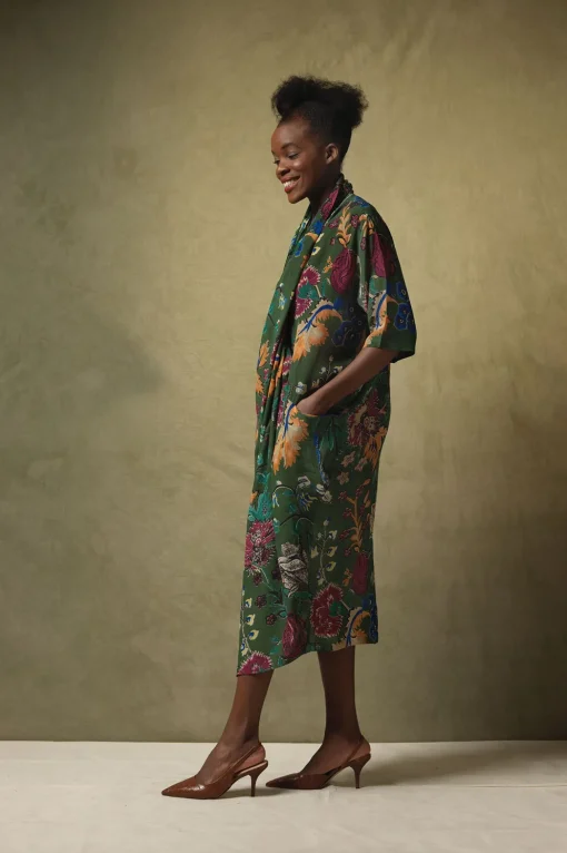 Flower Vase Green Rachel Dress
