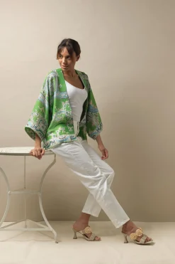 Handkerchief Green Kimono