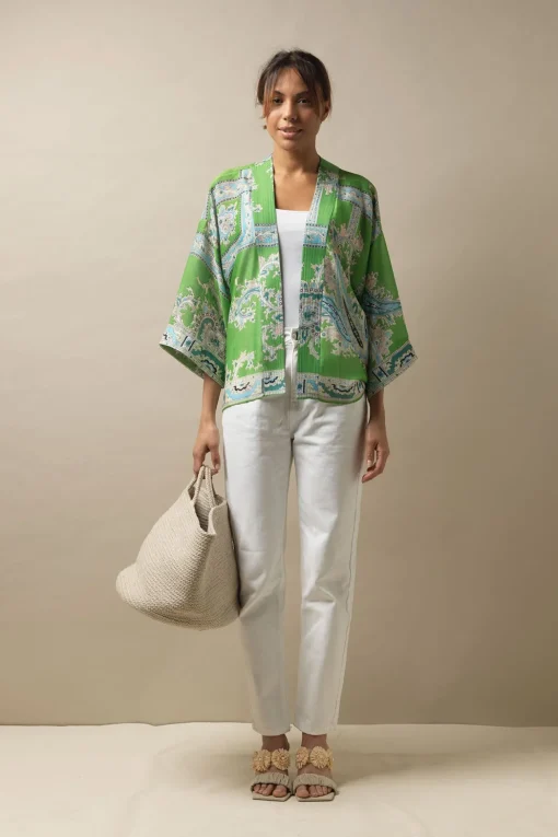 Handkerchief Green Kimono
