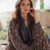 Indian Heritage Blue Necklace Scarf
